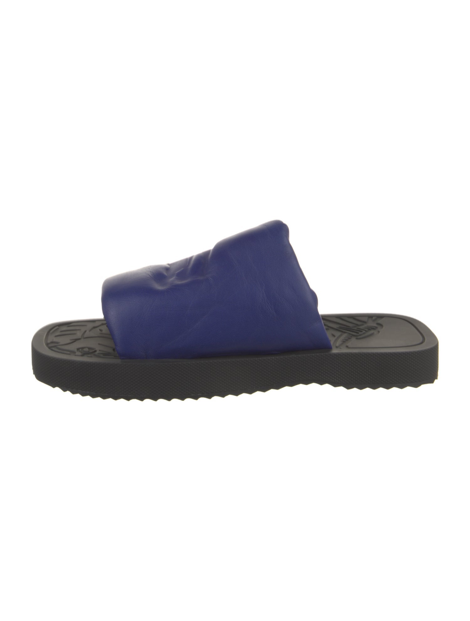 Burberry Leather Colorblock Pattern Slides