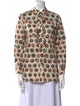 Burberry Printed Mock Neck Blouse