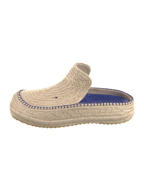 Burberry Raffia Whipstitch Trim Slippers