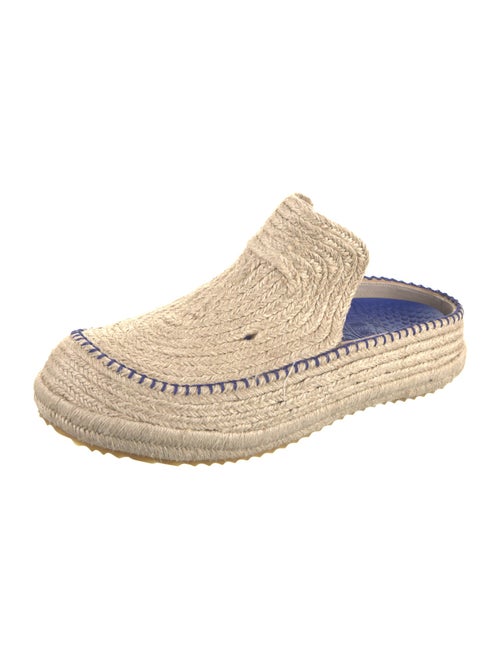 Burberry Raffia Whipstitch Trim Slippers