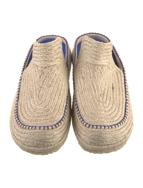Burberry Raffia Whipstitch Trim Slippers