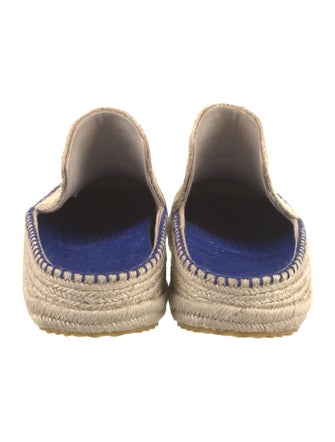 Burberry Raffia Whipstitch Trim Slippers