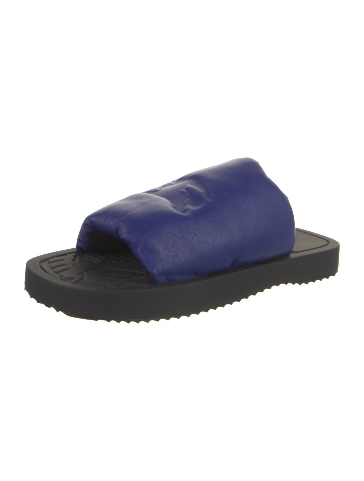 Burberry Leather Colorblock Pattern Sandals