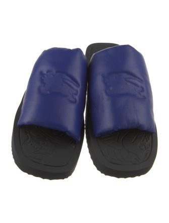 Burberry Leather Colorblock Pattern Sandals