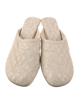 Burberry Leather Mules