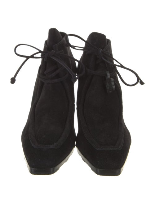 Burberry Suede Lace-Up Boots