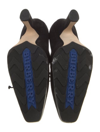 Burberry Suede Lace-Up Boots