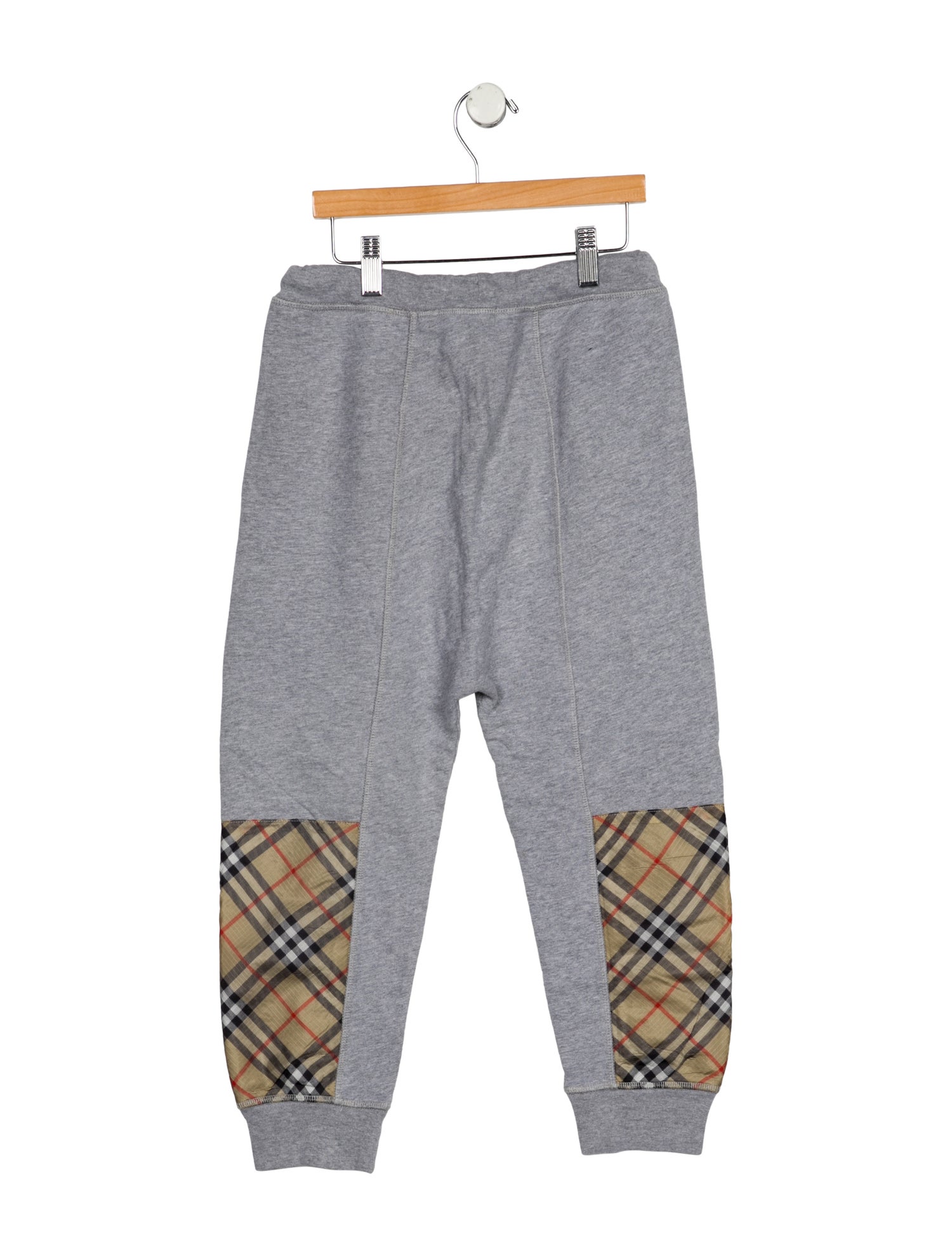 Burberry kid boys' grey and multicolored sweatpants