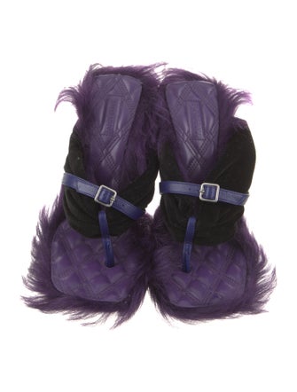 Burberry Leather Slingback Sandals