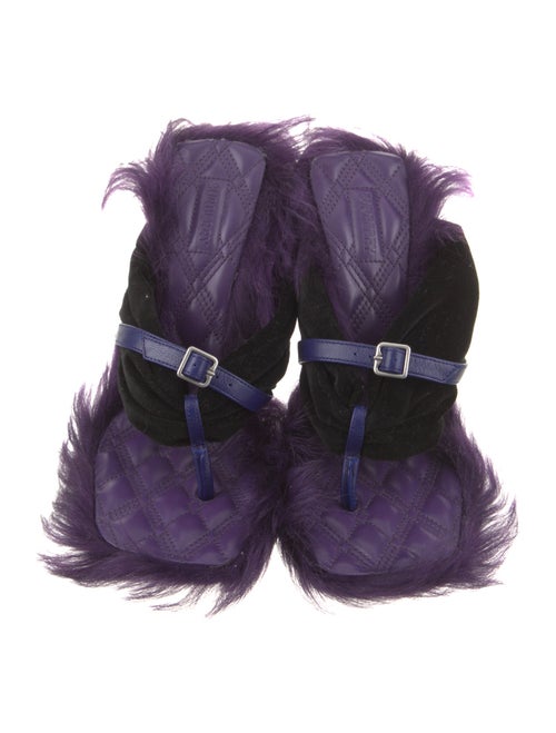 Burberry Leather Slingback Sandals