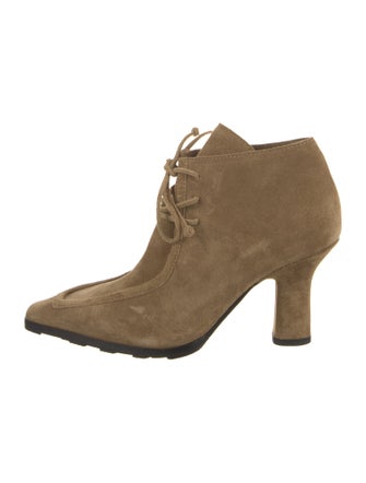Burberry Suede Lace-Up Boots
