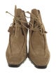 Burberry Suede Lace-Up Boots