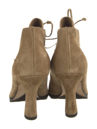 Burberry Suede Lace-Up Boots