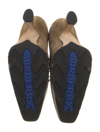 Burberry Suede Lace-Up Boots