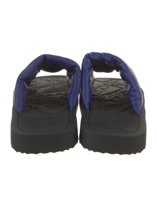 Burberry Leather Colorblock Pattern Slides