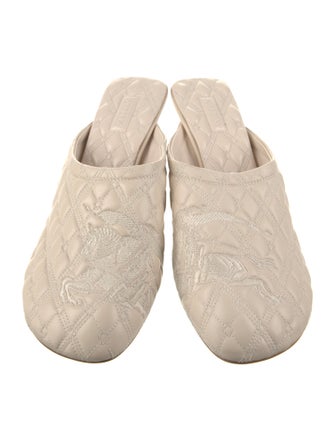 Burberry Leather Mules