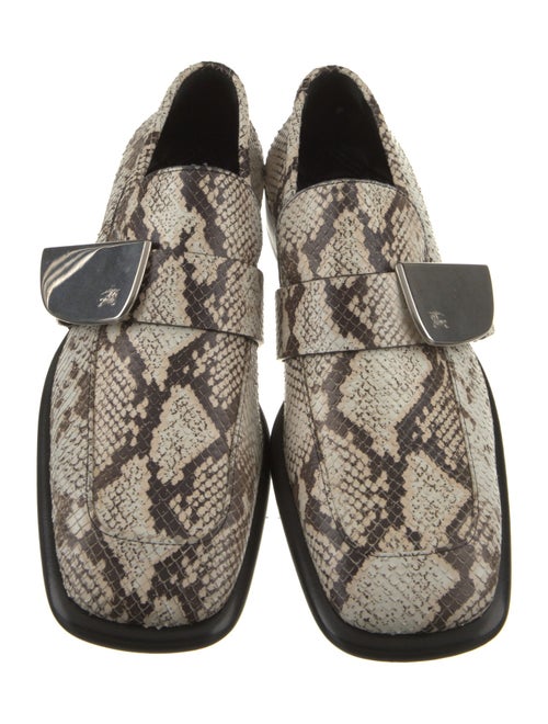 Burberry Snakeskin Animal Print Loafers