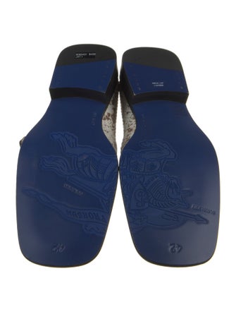 Burberry Snakeskin Animal Print Loafers