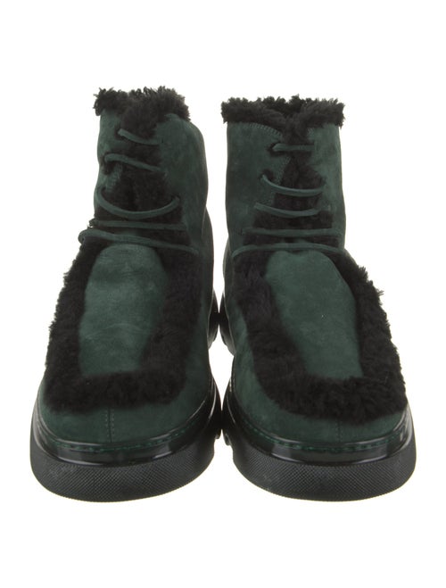 Burberry Suede Lace-Up Boots