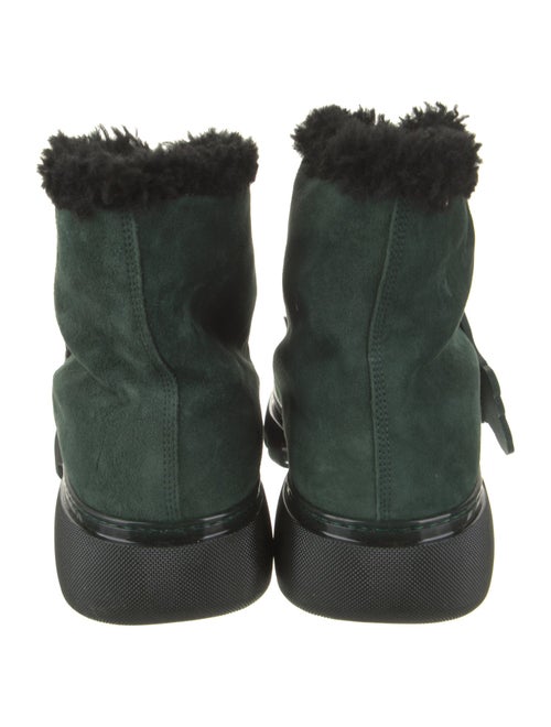 Burberry Suede Lace-Up Boots