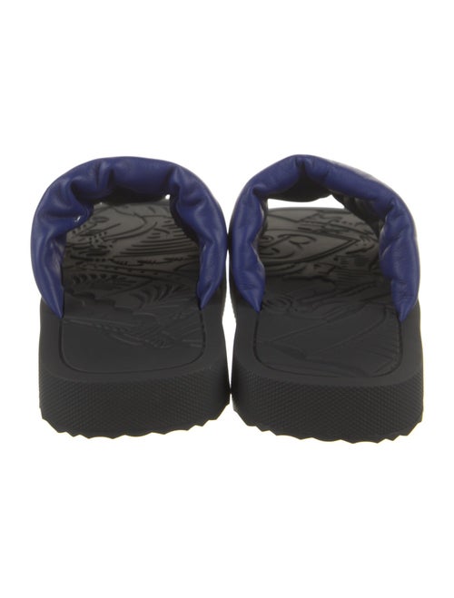Burberry Leather Colorblock Pattern Slides