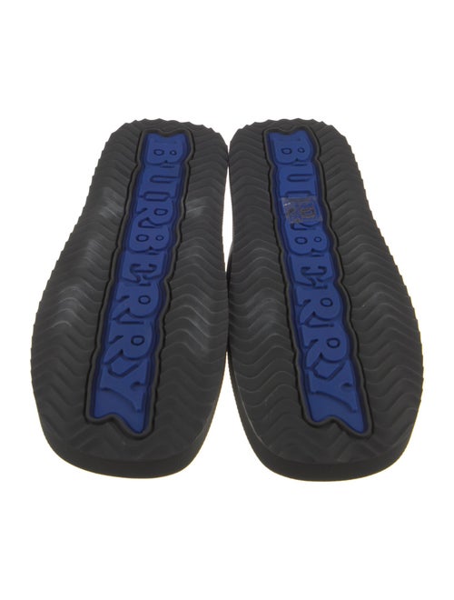 Burberry Leather Colorblock Pattern Slides