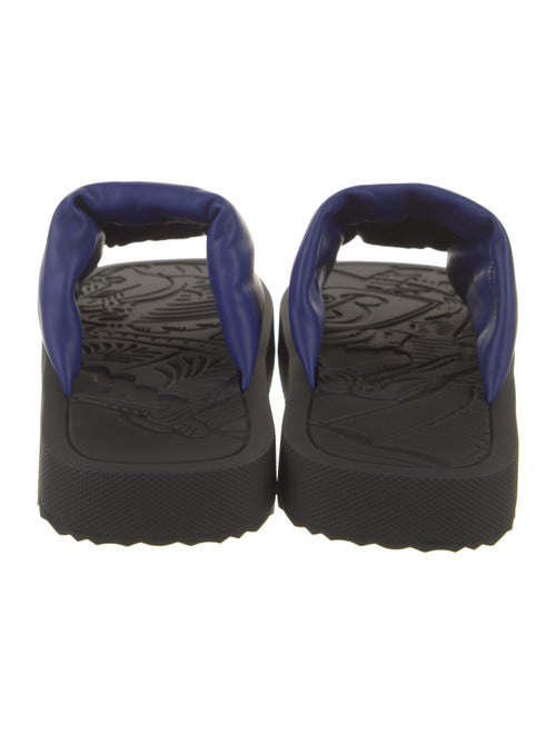 Burberry Leather Colorblock Pattern Slides
