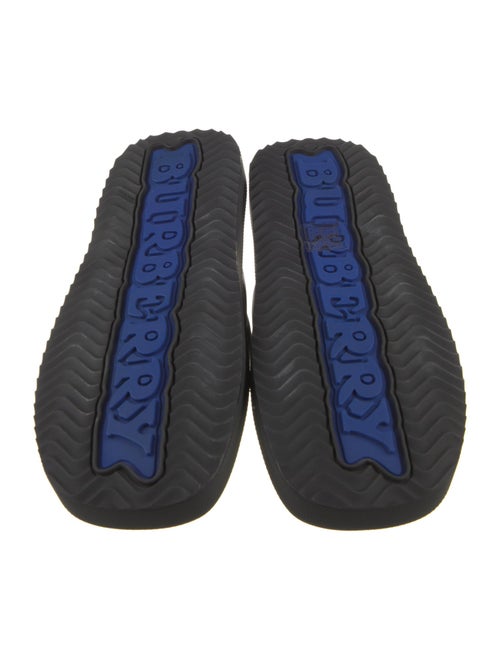 Burberry Leather Colorblock Pattern Slides