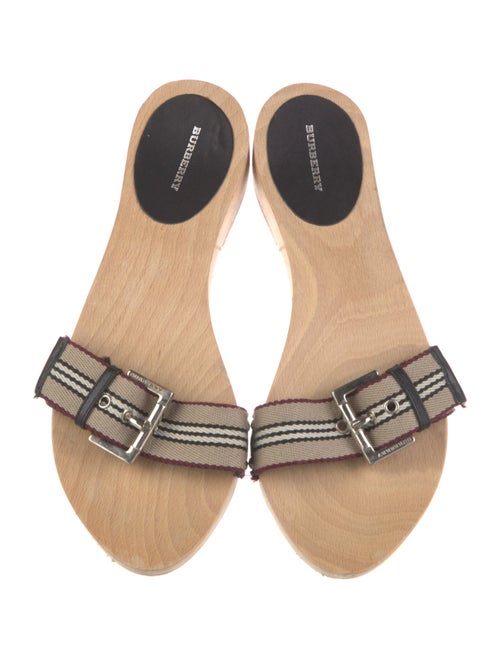 Burberry Canvas Slides