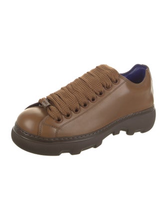Burberry Leather Printed Sneakers