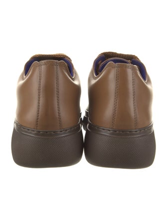 Burberry Leather Printed Sneakers