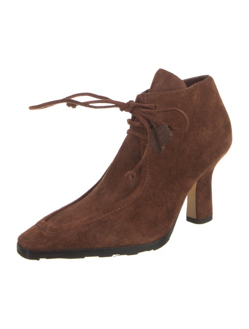 Burberry Suede Lace-Up Boots