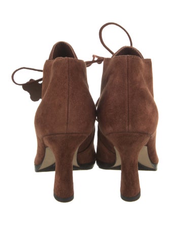 Burberry Suede Lace-Up Boots