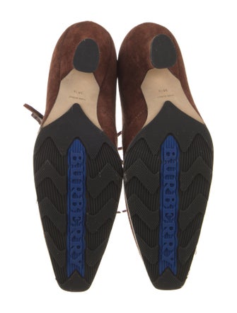Burberry Suede Lace-Up Boots