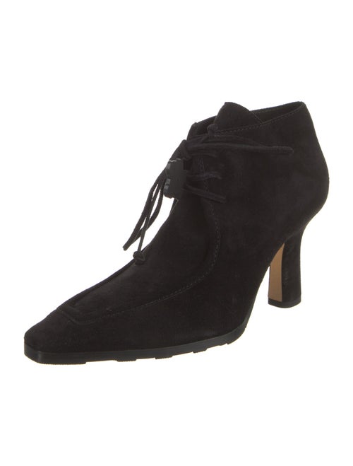 Burberry Suede Lace-Up Boots