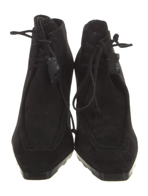 Burberry Suede Lace-Up Boots