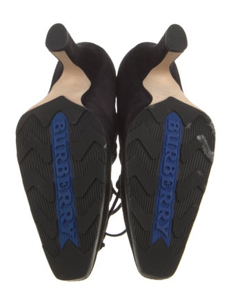 Burberry Suede Lace-Up Boots
