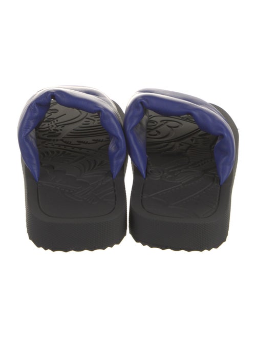 Burberry Leather Colorblock Pattern Slides