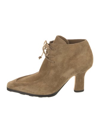 Burberry Suede Lace-Up Boots