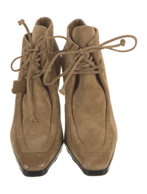 Burberry Suede Lace-Up Boots