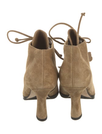 Burberry Suede Lace-Up Boots