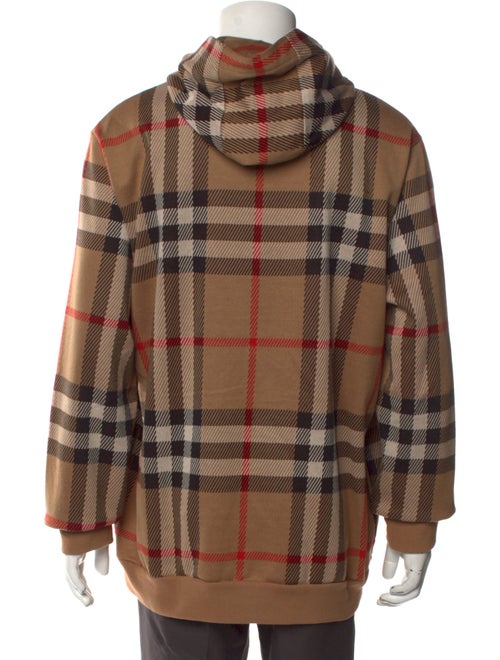 Burberry House Check Pattern Crew Neck Hoodie