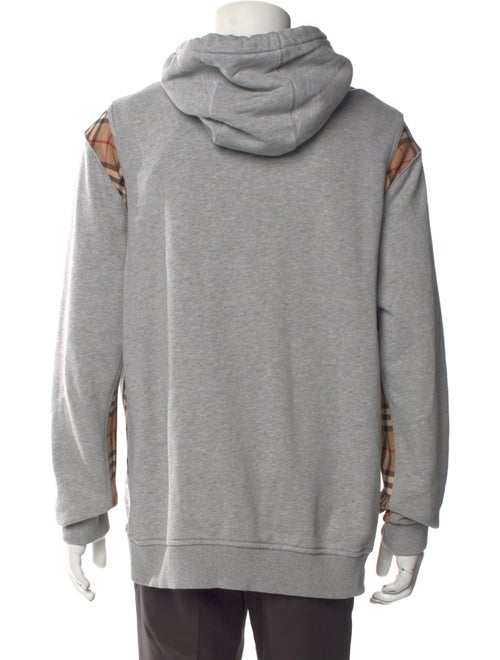 Burberry Nova Check Pattern Crew Neck Hoodie