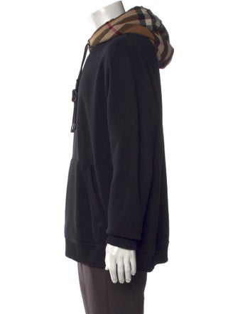 Burberry House Check Pattern Crew Neck Hoodie