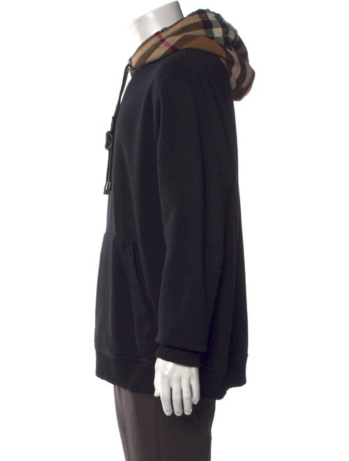 Burberry House Check Pattern Crew Neck Hoodie