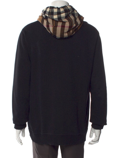 Burberry House Check Pattern Crew Neck Hoodie