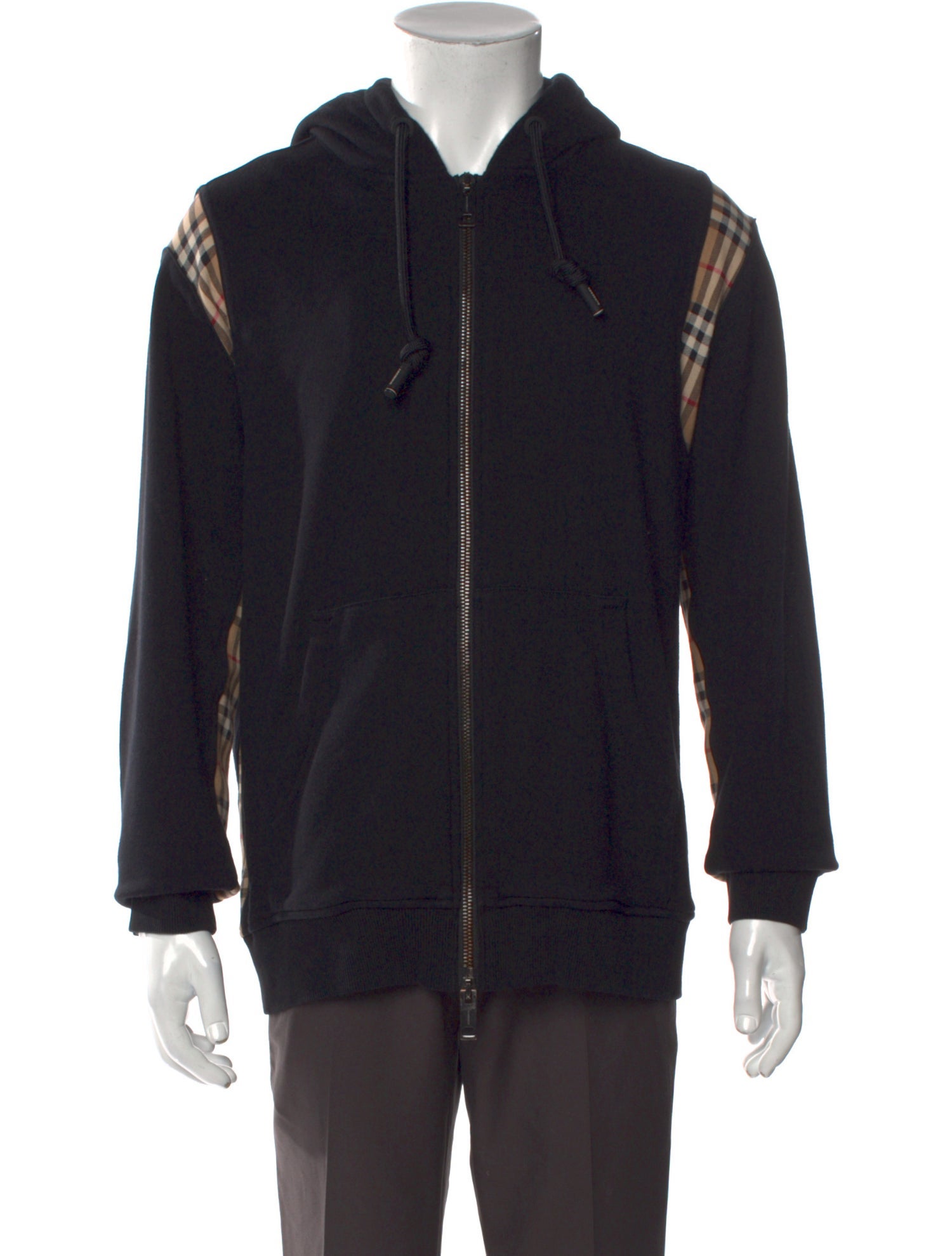 Burberry House Check Pattern Crew Neck Hoodie