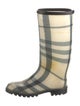 Burberry Rubber Printed Rain Boots