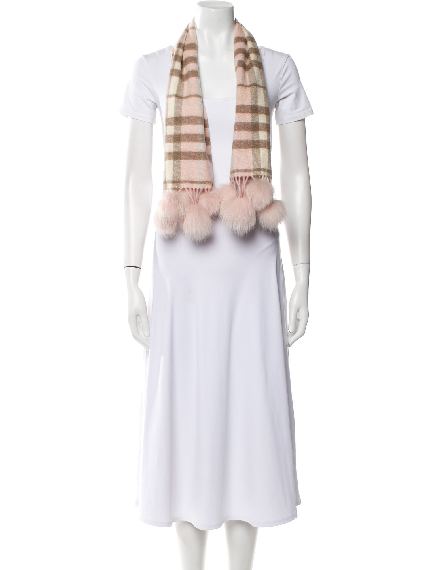 Cashmere Nova Check Pattern Scarf