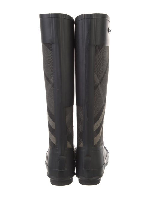 Burberry Nova Check Pattern Rubber Rain Boots